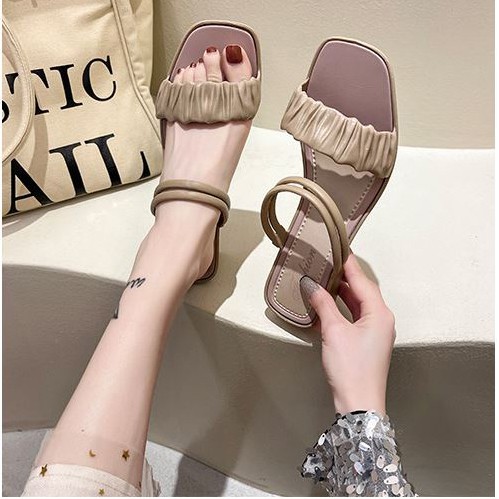 Dép cao gót nữ sandal đế vuông 5 phân thời trang DN34 (4 màu)