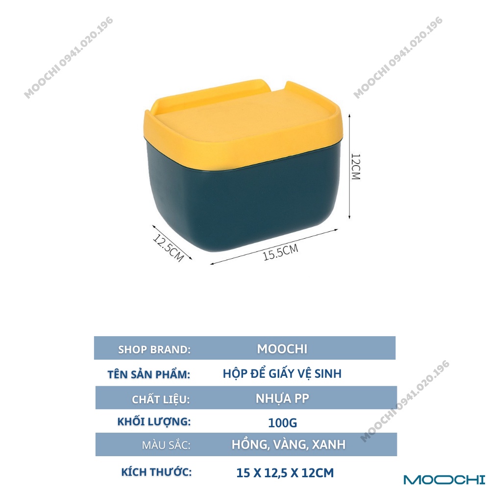 Hộp Đựng Giấy Vệ Sinh Gắn Tường Đa Năng Kèm Giá Để Điện Thoại Tiện Dụng