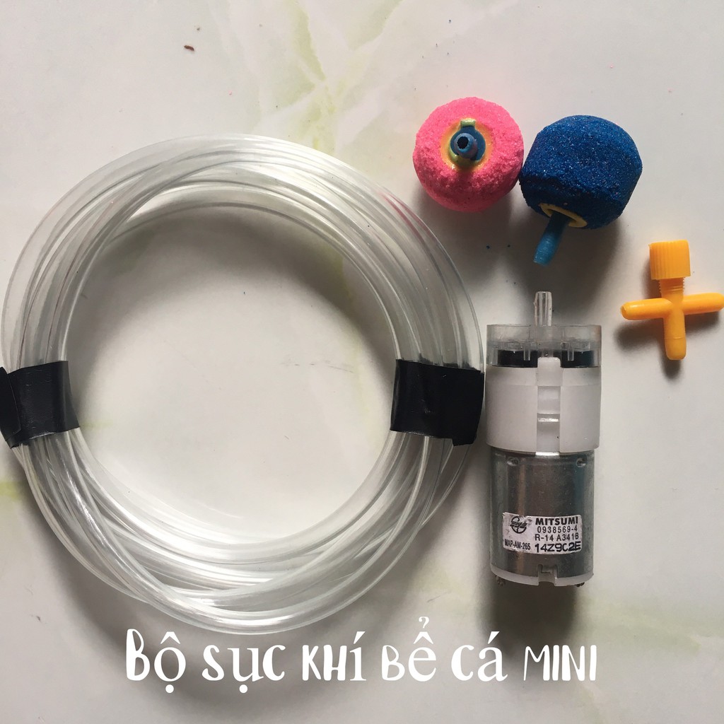 COMBO bộ sục khí bể cá mini 5-12V