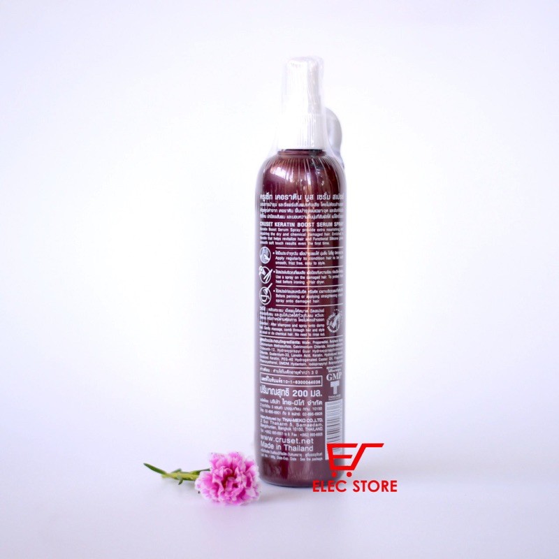 Xịt dưỡng tóc Cruset Keratin boots serum 200ml Thái Lan