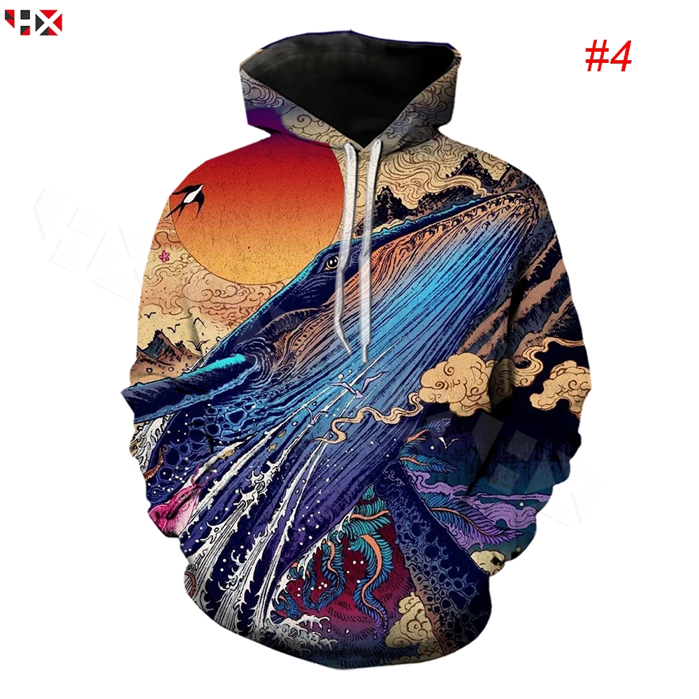 CLOOCL Japanese Kimono Style Ukiyo-e 3D Print Men Casual Hoodies