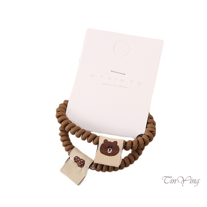 GETNOIVAS Set 2 dây buộc tóc dạng xoắn co giãn chống thấm nước