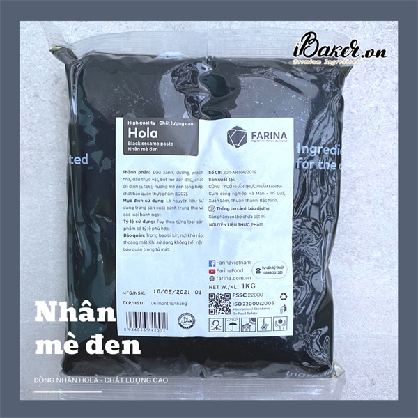 NHÂN TRUNG THU FARINA SÊN SẴN HOLA TÚI 1KG