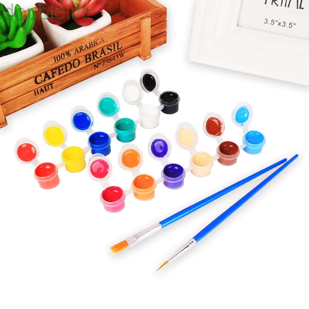 Set 12 cọ vẽ màu nước 12 màu cho bé