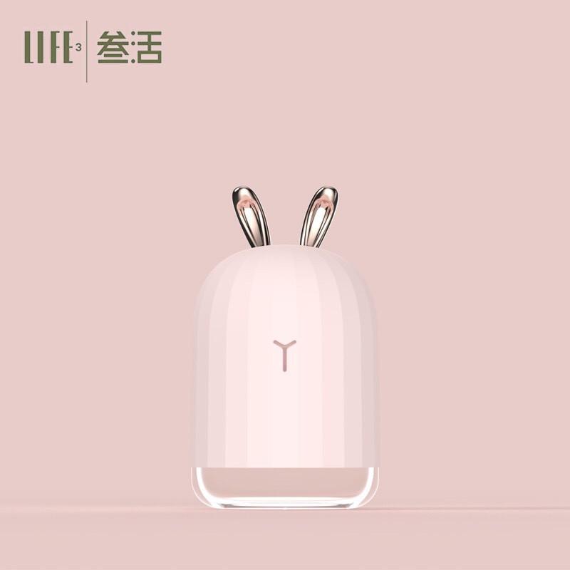 [Hàng có sẵn] Máy khuếch tán tinh dầu mini để bàn Xiaomi 3life, phun sương tạo ẩm có đèn LED dễ thương hình thỏ,nai