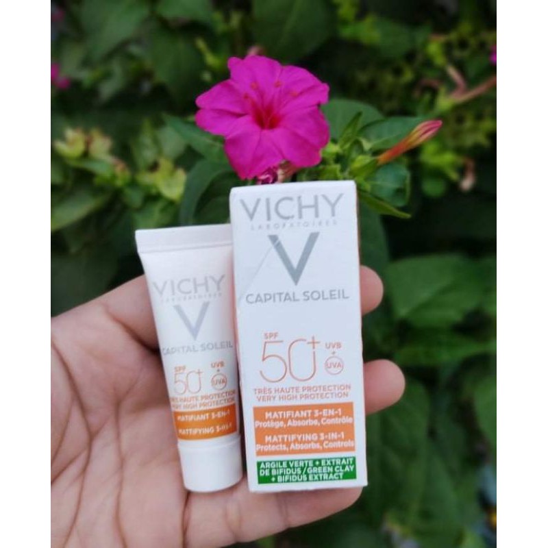 [Mini]Kem Chống Nắng Vichy Capital Soleil SPF 50 Anti-Age 3-En-1 3ml