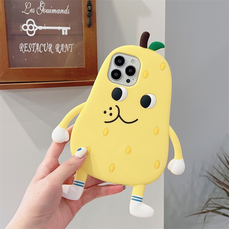 Ốp Điện Thoại Silicon In Hình Quả Lê Cho iPhone XS Max 11ProMax 12ProMax 13ProMax