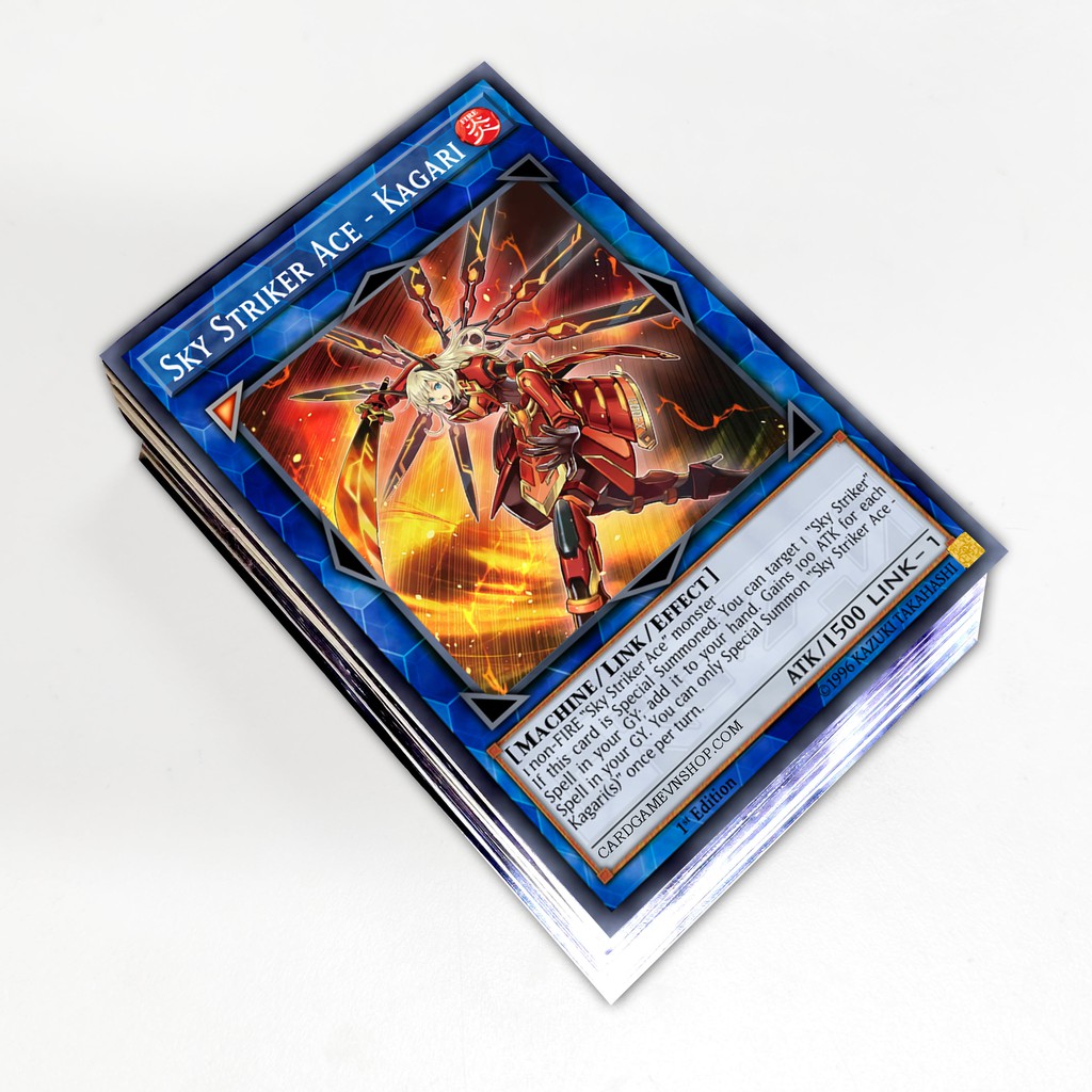 Bài Yugioh ❤️FREESHIP❤️ Thẻ bài Yugioh Sky Striker deck 54 lá