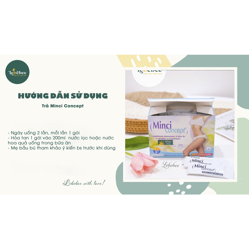 Trà giảm cân Minci Concept của Pháp hộp 30 gói