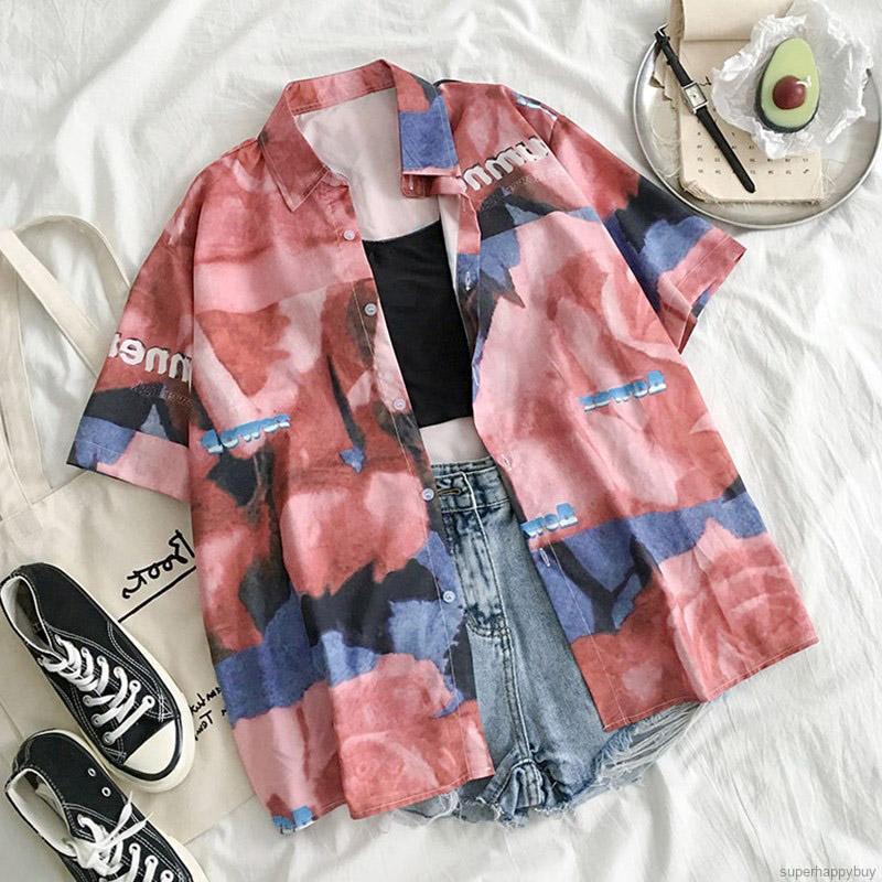 Áo voan nữ tay ngắn in họa tiết hoạt hình dễ thương | BigBuy360 - bigbuy360.vn