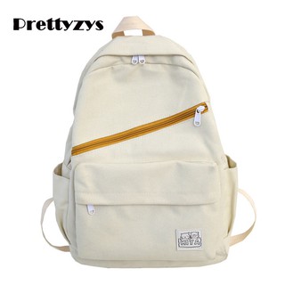 Balo Prettyzys đeo vai phong cách vintage Hàn Quốc cho nữ