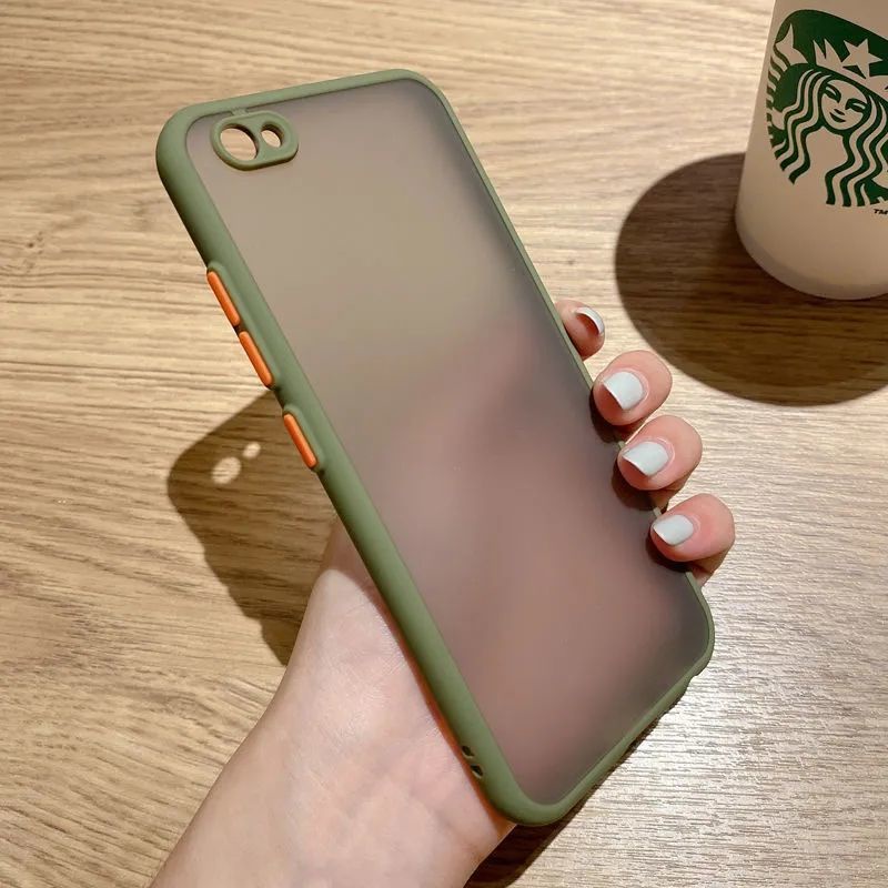 Ốp Lưng Trong Nhám Viền Màu Cho Điện Thoại Vivo Y66 Y67 Y71 Y76s Y81 / Y81S Y83 / Y83S Y83a Y85 Y85a Y93 Y93s Y97