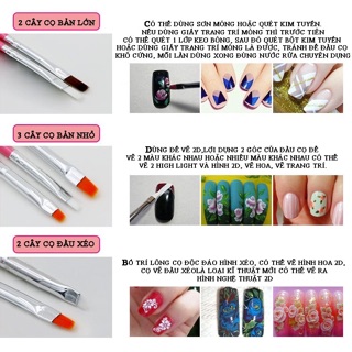 Set 15 Cây Cọ Vẽ Móng