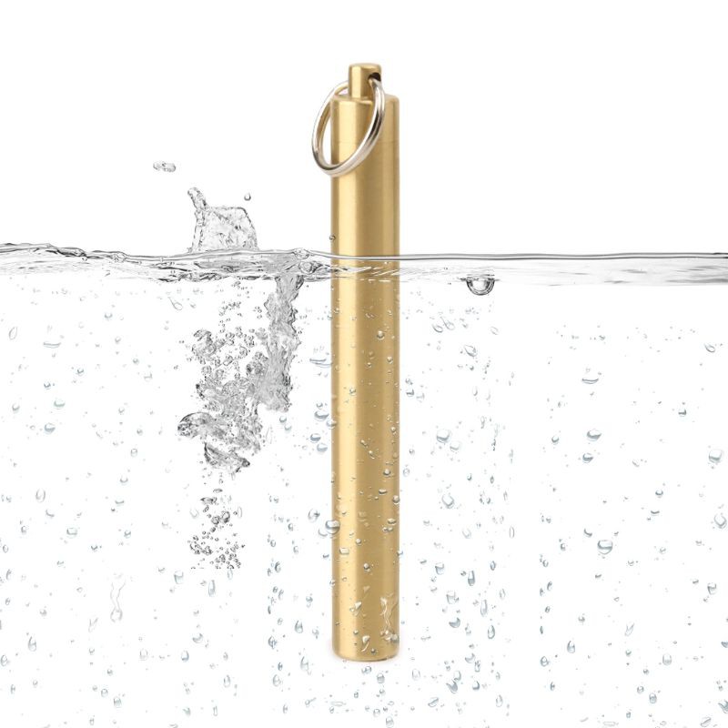 SUP EDC Brass Toothpick Holder Waterproof Seal Bottle
