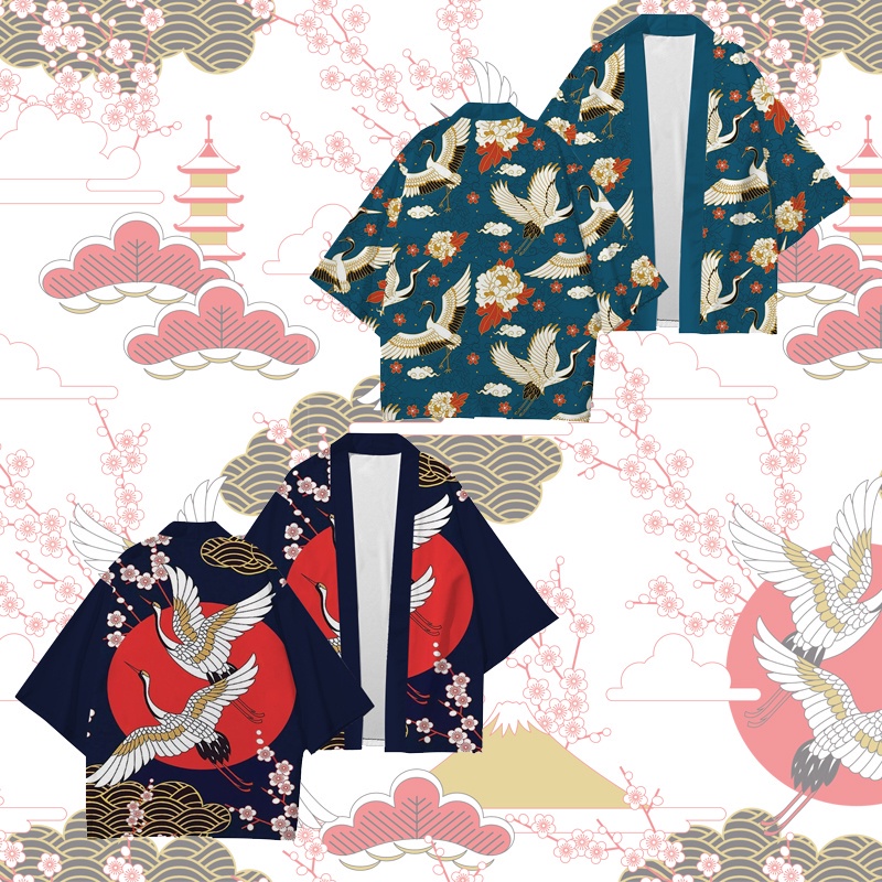 Áo Choàng Tắm Tay Lỡ 3 / 4 Phong Cách Kimono Thời Trang Mùa Hè Quyến Rũ Cho Nam