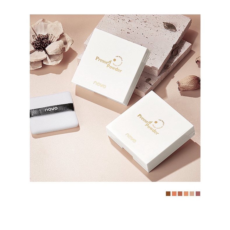 Phấn Phủ Nén Kiềm Dầu Lâu Trôi NOVO Feathery Silk In Mist 5545