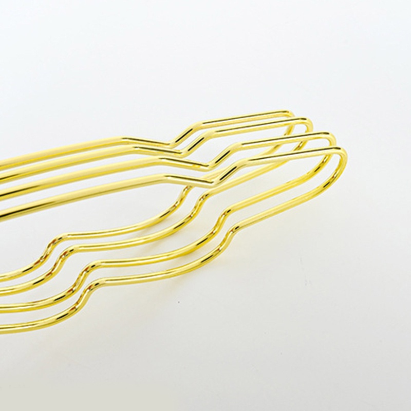 Set 10 Móc Treo Quần Áo Bằng Kim Loại Chống Trượt Hình Ngôi Sao Sang Trọng