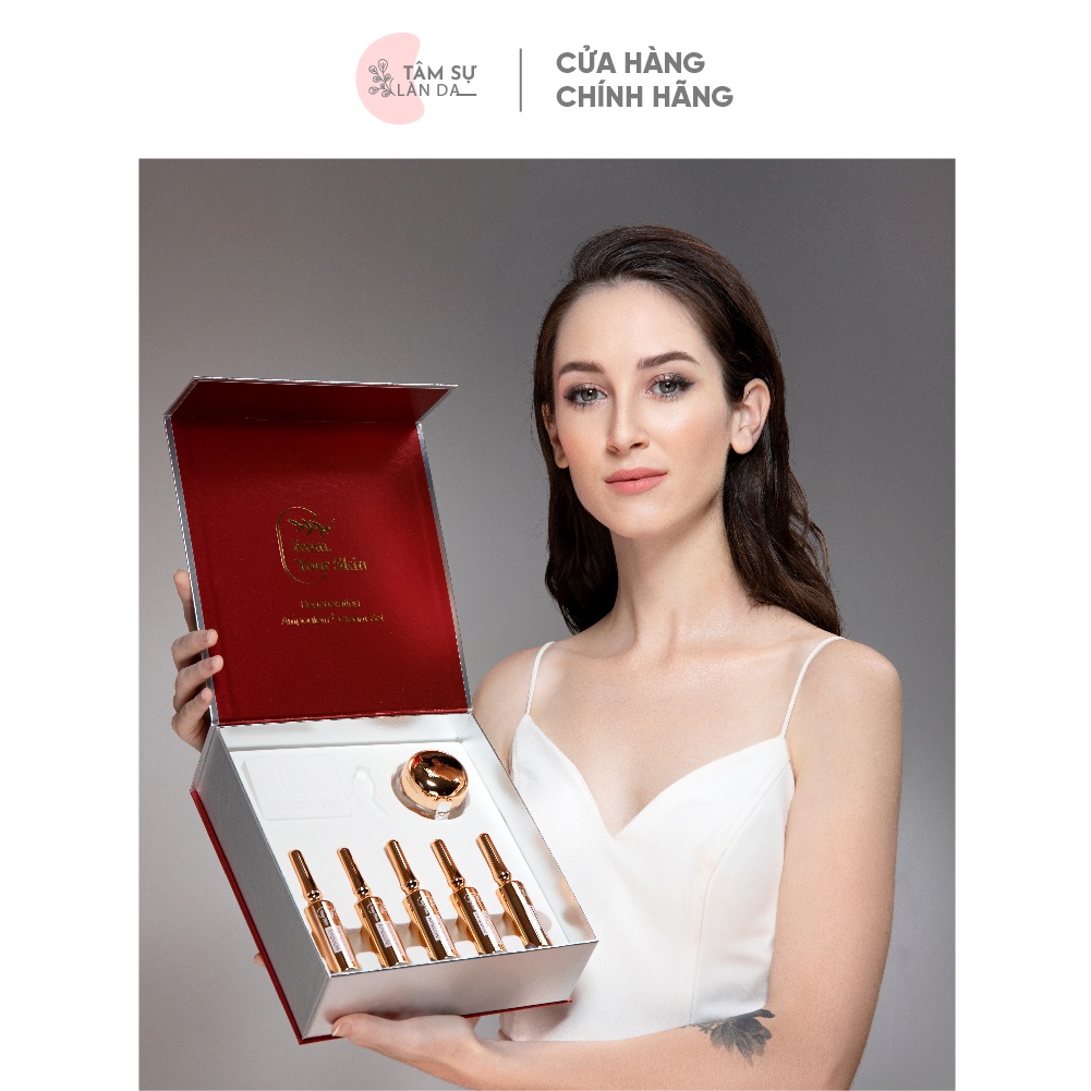 Set Huyết Tơ Tằm Collagen Mờ Nám Chống Lão Hóa Vạn Năng From Your Skin Regenerating Ampoule + Cream Set