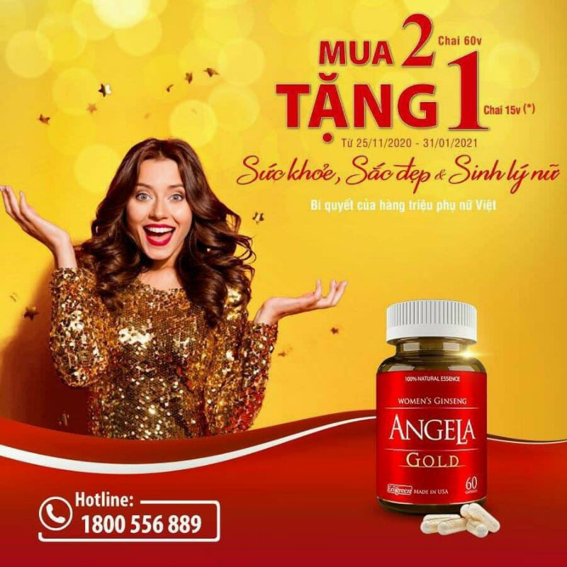 Sâm ANGELA GOLD - Sức Khoẻ Sắc Đẹp và Sinh Lý Nữ