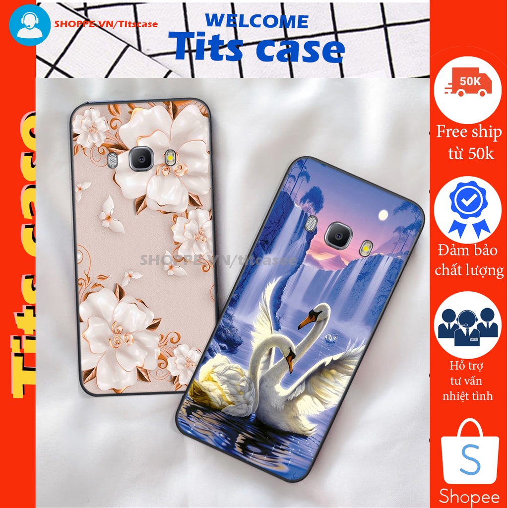 Ốp lưng Samsung Galaxy J3 2016 / J5 2016 / J7 2016 in hình thiên nga,hoa may mắn, đặc sắc ĐỘC - LẠ - BỀN