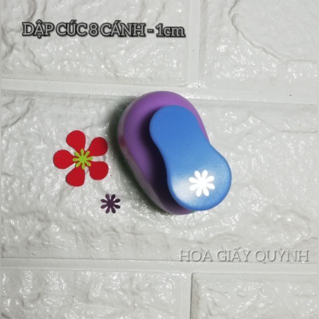 Dập hoa cúc 1cm. Bấm hình