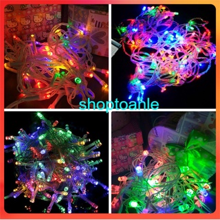 Đèn nháy LED TO trang trí nhiều màu dây dài 5 mét có thể chỉnh độ nháy ( Đèn Led nhiều màu nhấp nháy trang trí )