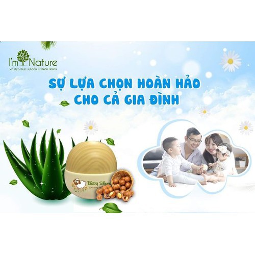 Kem Dưỡng Ẩm Cho Bé Baby Sheep IM NATURE Chống Nứt Nẻ Cho Da Khô Dầu Mụn Mềm Mịn Toàn Thân Cho Cả Gia Đình 50g