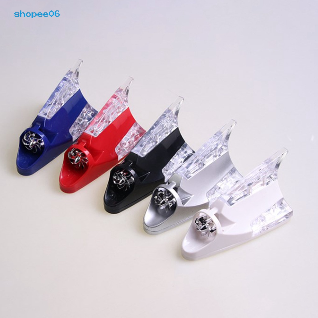 Ăng Ten Hình Vây Cá Mập Gắn Xe Hơi Chống Va Chạm Có Đèn LED