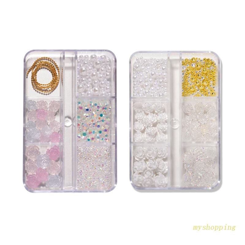Phụ Kiện Trang Trí Móng Tay Hình Hoa Bằng Resin DIY