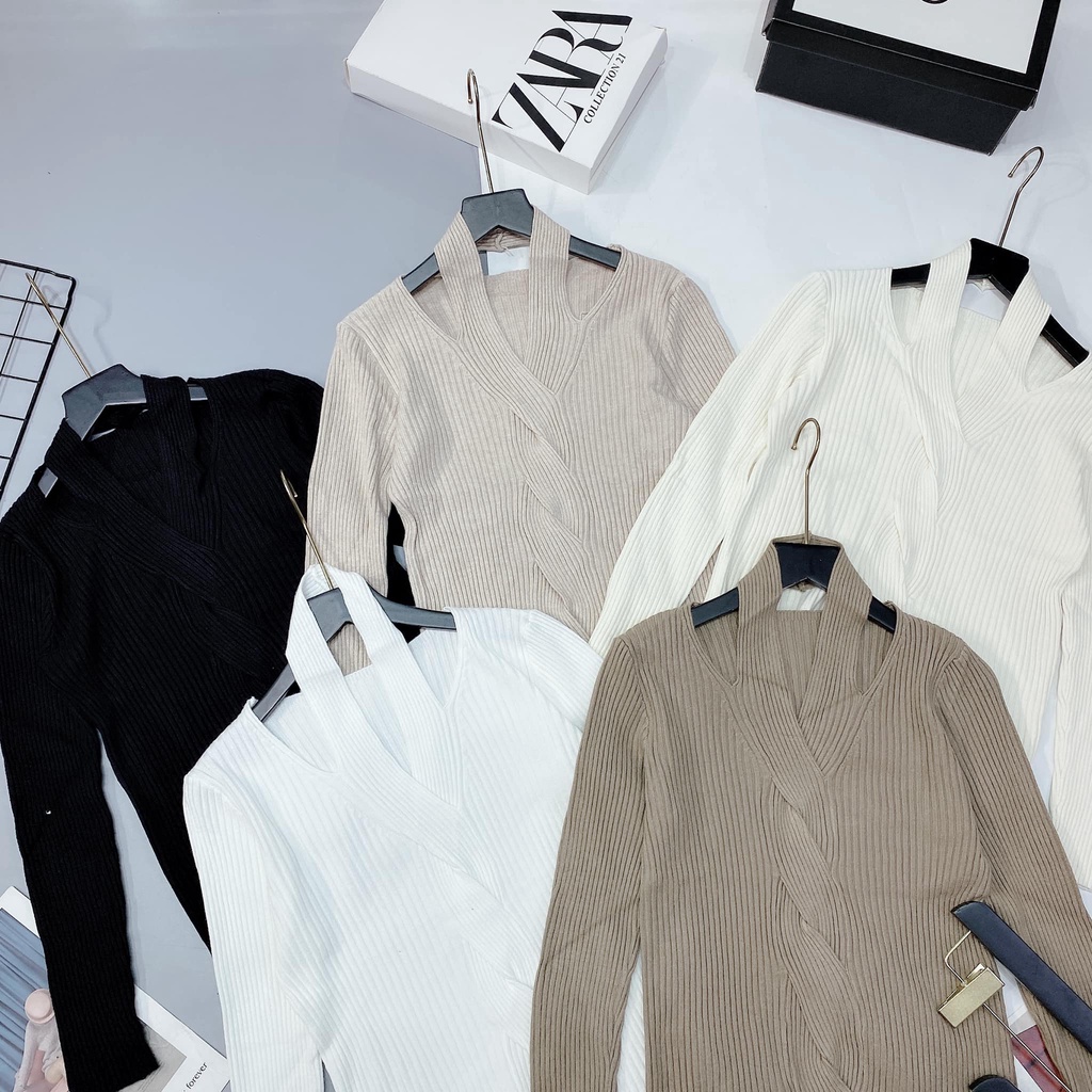 Áo len xoắn dọc xinh xắn 6109(kèm ảnh thật,video) | BigBuy360 - bigbuy360.vn