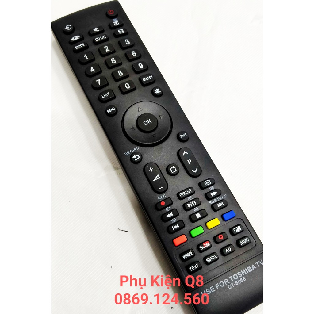 Remote tivi TOSHIBA CT8068 (HT41)