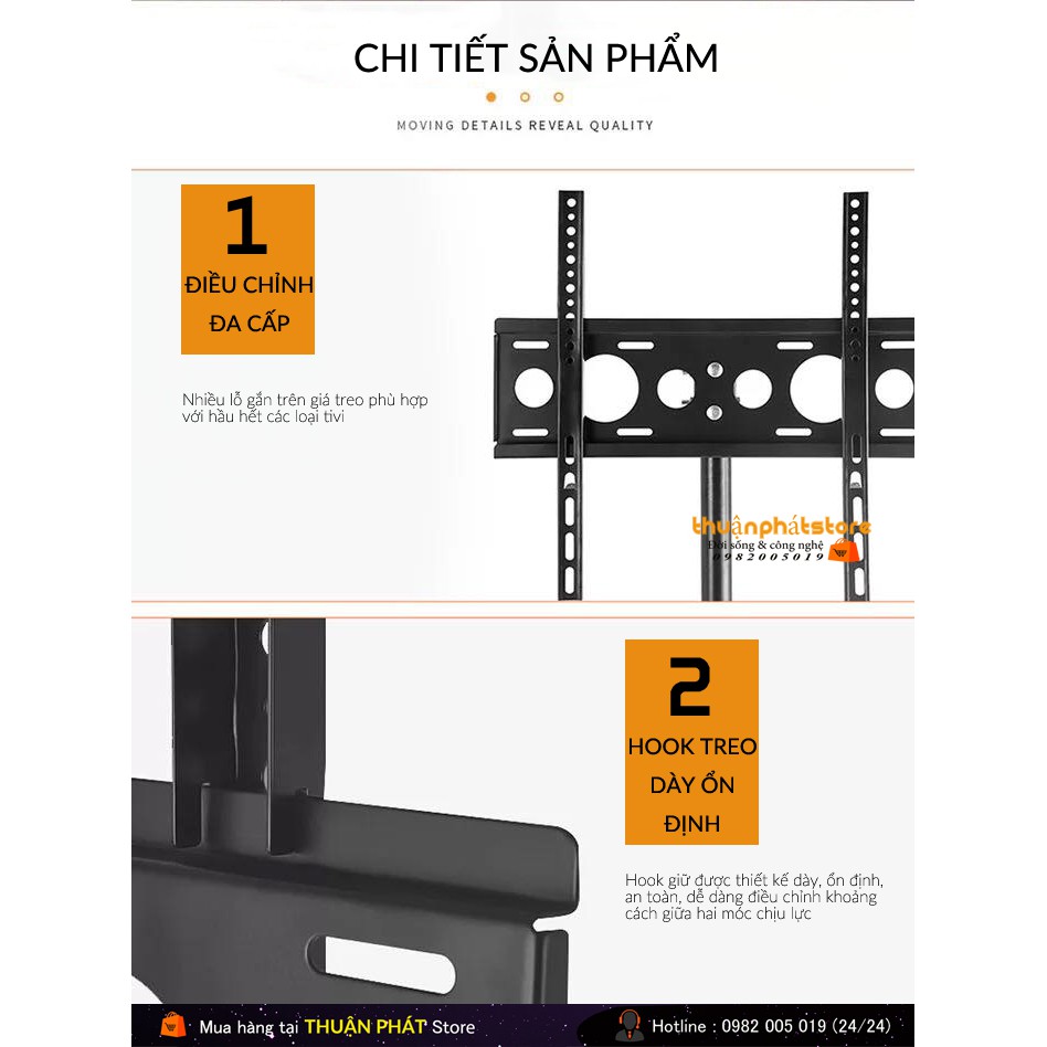 Giá Treo Màn Hình 3 Chân Đứng 32 - 55 INCH - Tải Trọng 35 KG- Tùy Chỉnh Đa Năng - Chỉnh Góc Nghiêng Màn 15 Độ