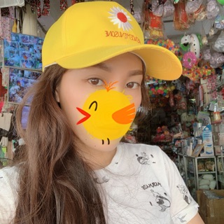 Mũ Nam Nữ. Mũ lưỡi trai hoa cúc. Ảnh thật