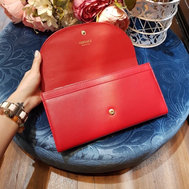Ví Cầm Tay Versace Da Thật