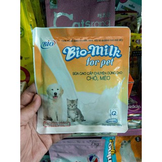 Sữa bột cao cấp dùng cho chó mèo Bio Milk 100gr