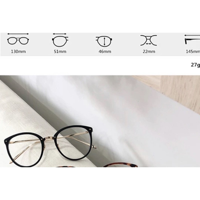 Gọng kính trứng mắt mèo tròn thời trang cho nam nữ - 6020 | BigBuy360 - bigbuy360.vn