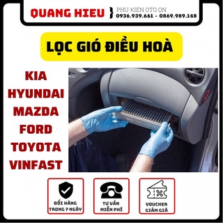 Lọc gió điều hòa các hãng Huyndai, Kia, Vinfast, Ford, Mazda, Toyota