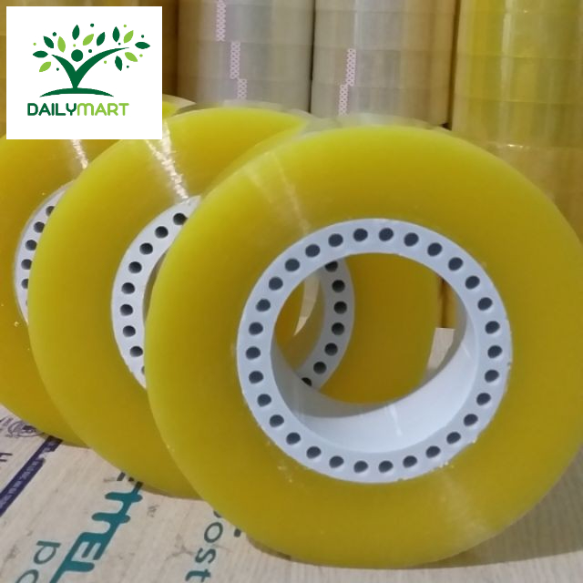 Băng Dính/Băng Keo OPP 1kg/cuộn Lõi Lỗ Đục/Trong/Vàng