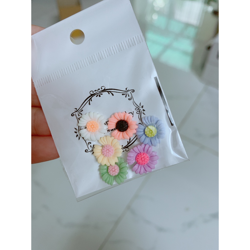 Set 6 charm hoa hướng dương