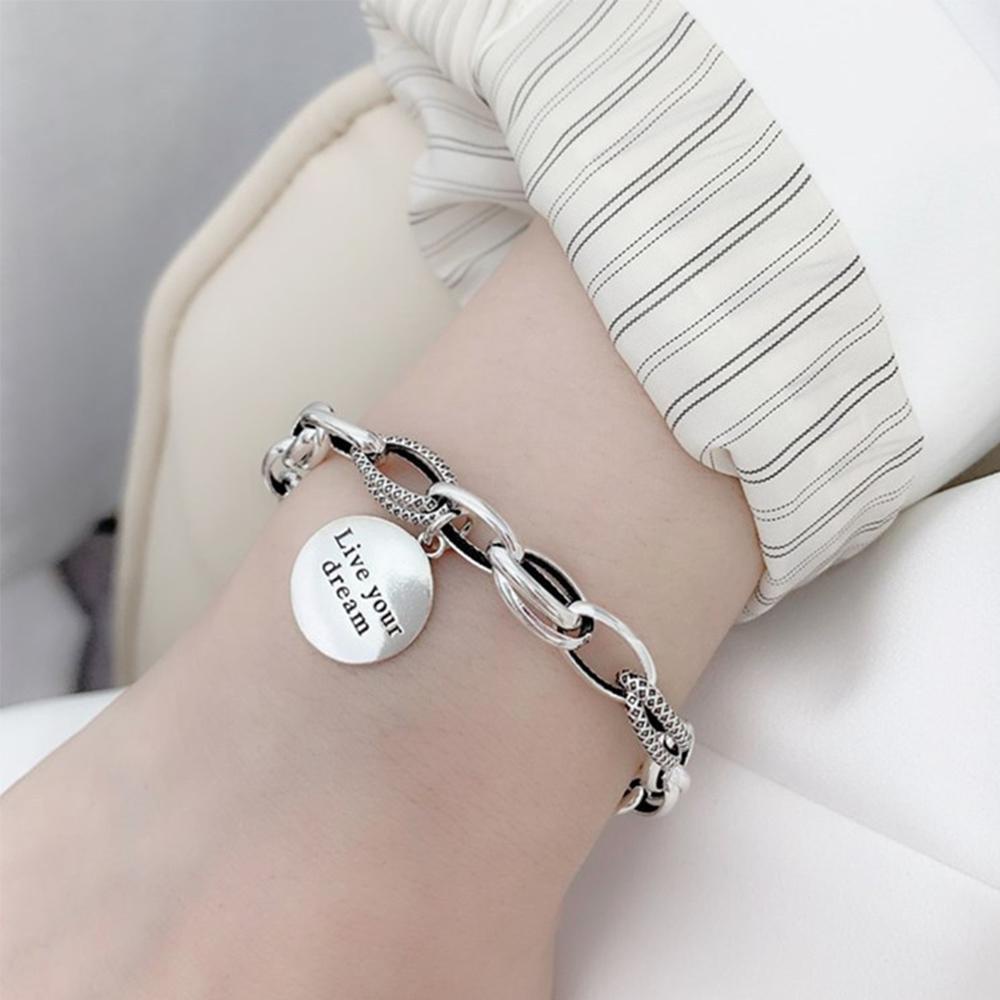 Vòng Tay Thái Lan Mạ Đồng Có Thể Điều Chỉnh Kích Cỡ Phong Cách Hàn Quốc|Mặt Dây Chuyền Hình Trái Tim