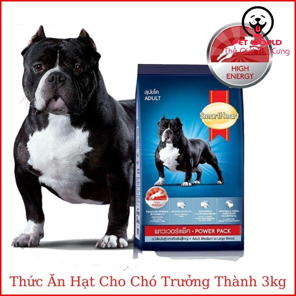 Thức Ăn Cho Chó Trưởng Thành SmartHeart Power Pack 3kg