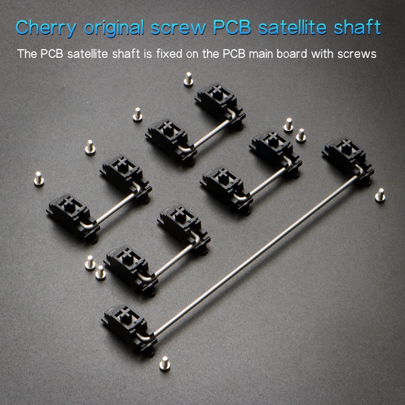 Bộ Ổn Định Bàn Phím Cơ Màu Đen Cherry PCB Cho gh60 xd60 dz60Clear 7u 6.25u 2u 6u