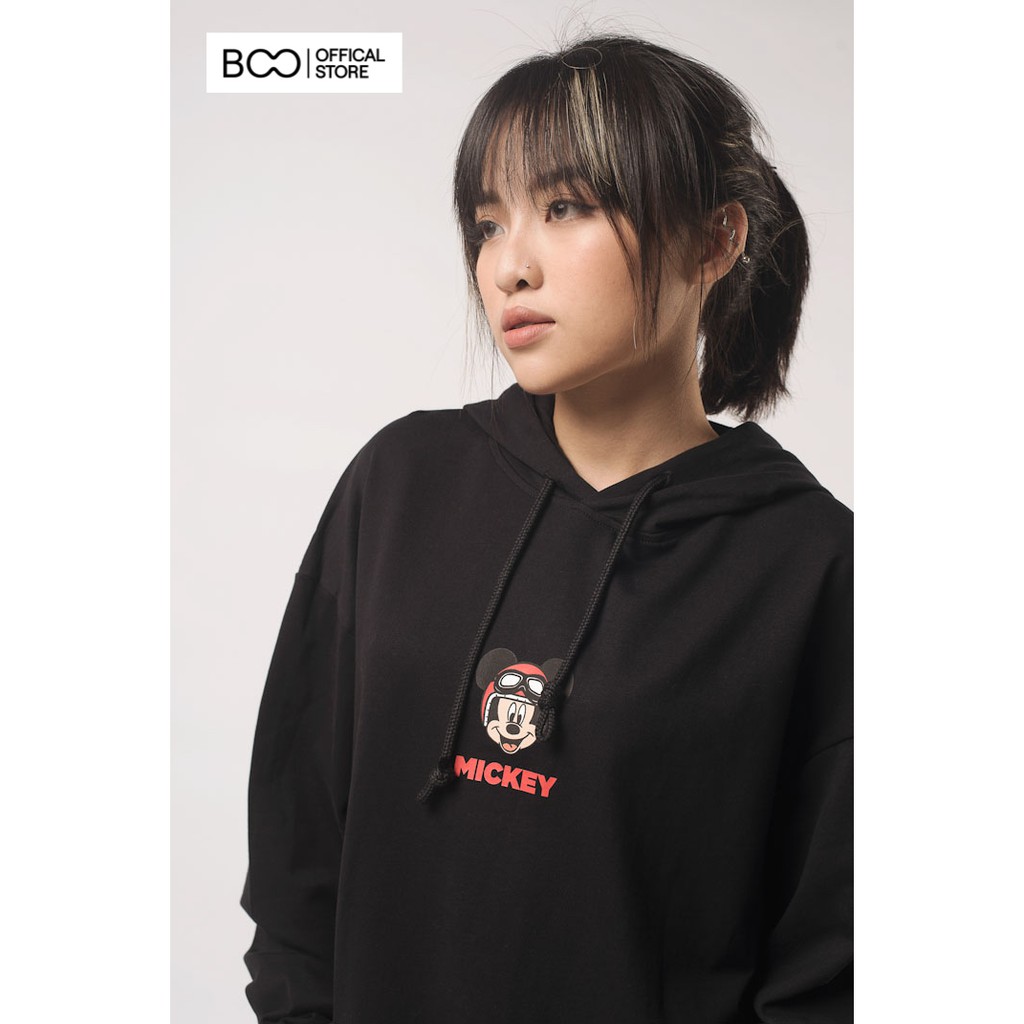 Áo Hoodie Nỉ Có Mũ Nam Nữ Unisex BOO Dáng Rộng In Graphic Mickey Skateboarding Cao Cấp Màu Đen | BigBuy360 - bigbuy360.vn