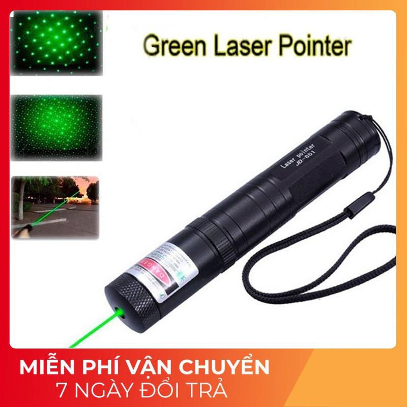 Đèn Pin Laser Yl-303, Tia Xanh Lá, Cực Mạnh, Siêu Sáng Kèm Pin 18650 Và Bộ Sạc