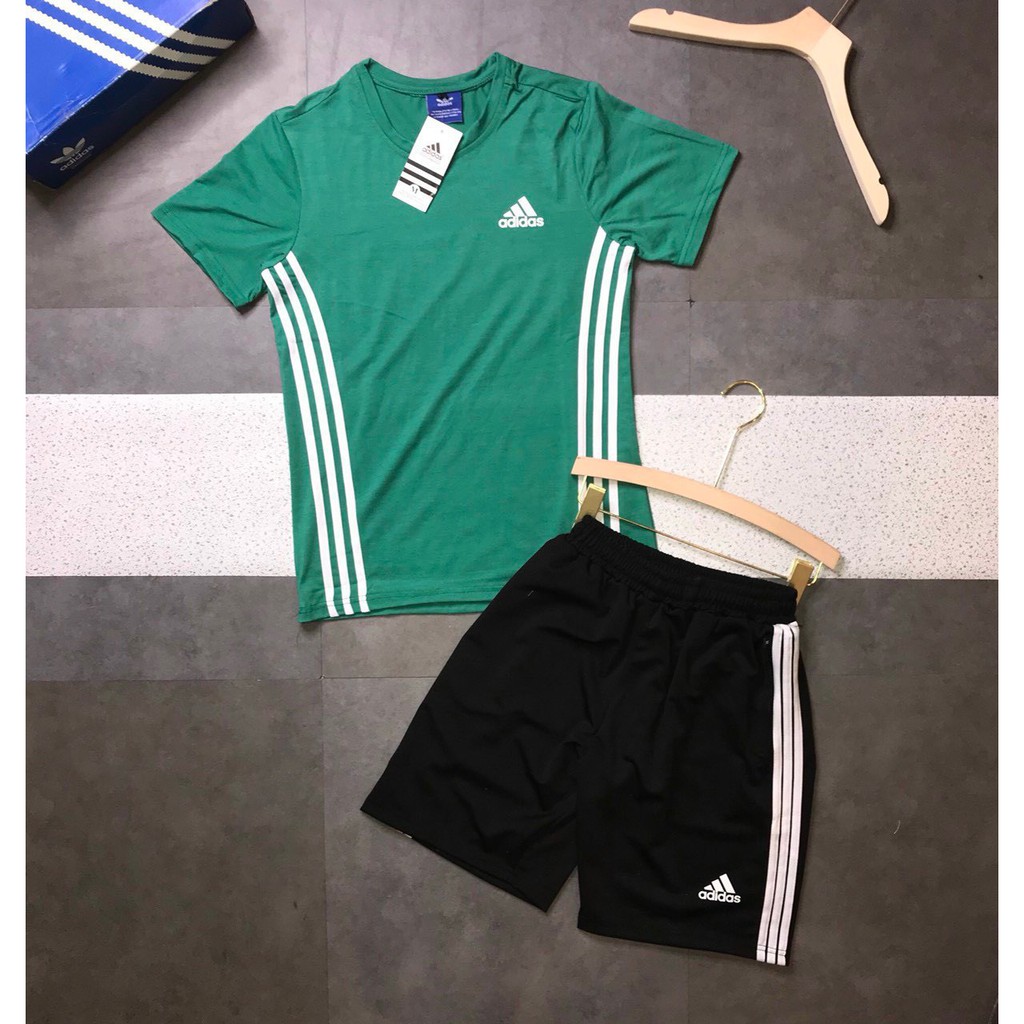 Bộ thể thao nam adidas cực chất, bộ quần áo nam thể thao chất cotton