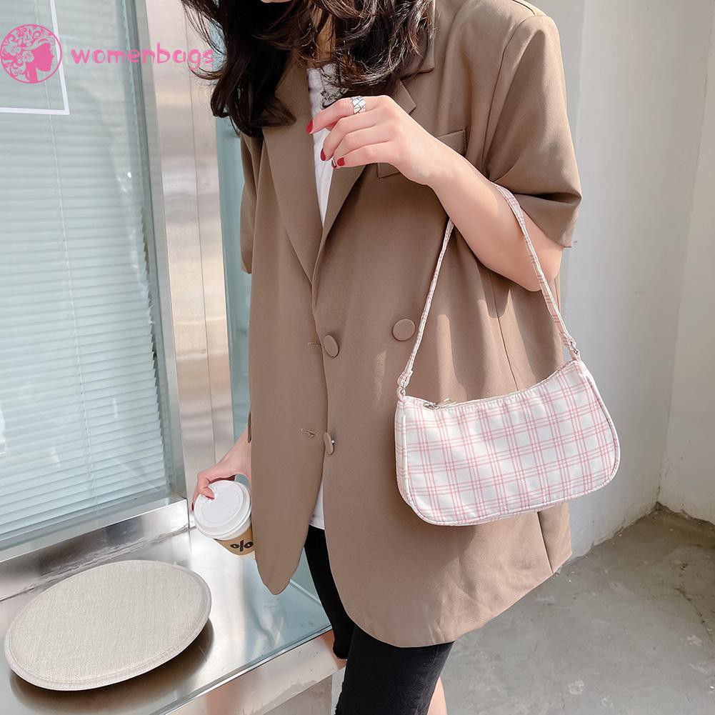 Túi Xách Nữ Đeo Vai Họa Tiết Caro Thời Trang