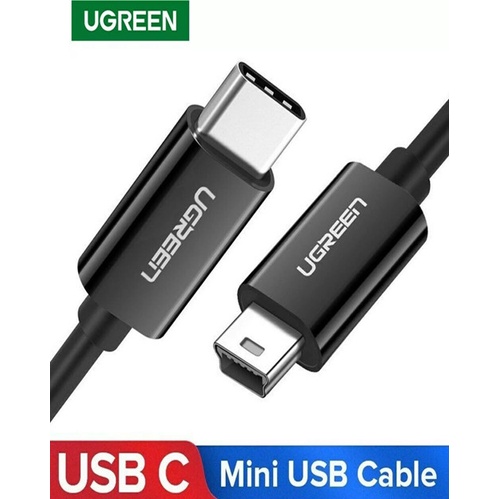 Cáp USB type C ra Mini USB Cao Cấp Ugreen 40418 50445 Chính Hãng US242 (dài 1met và 1,5met)