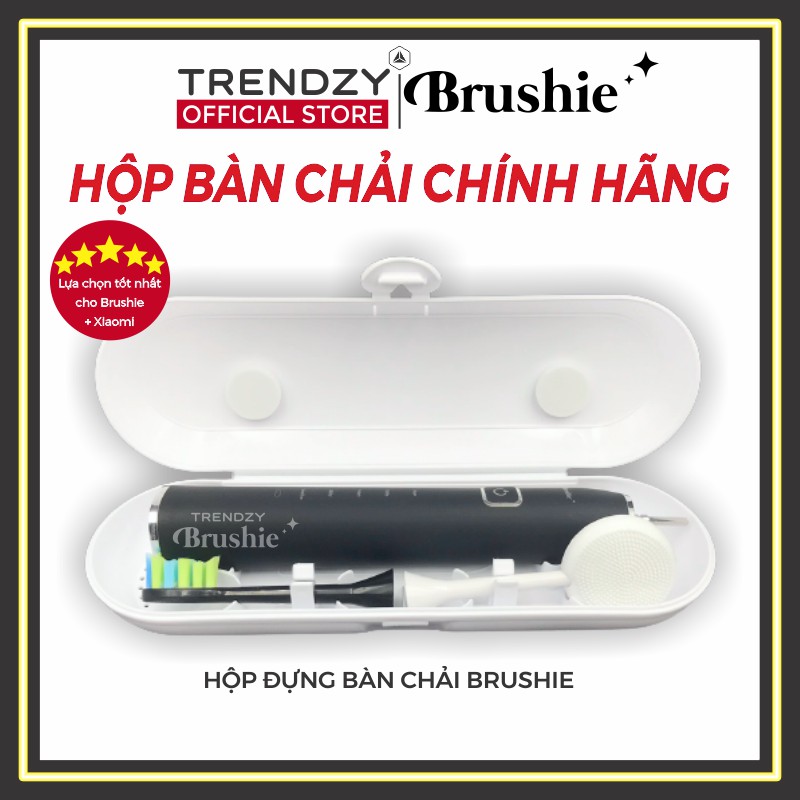 [Chính hãng] Hộp đựng bàn chải điện Brushie, hộp đựng bàn chải du lịch đa năng, chống sốc, sang trọng, tinh tế