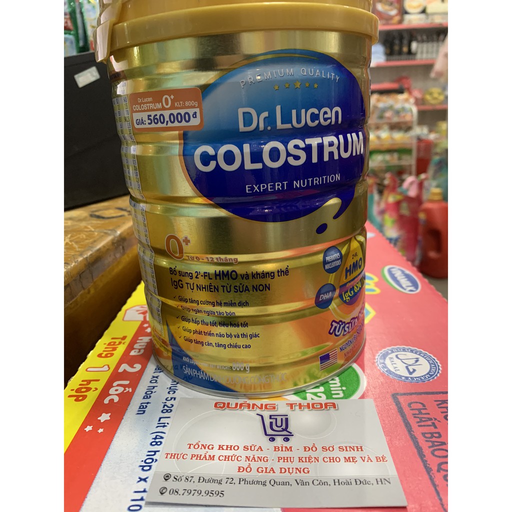 Sữa Bột Dr.lucen colostrum 0+ Hộp 800g