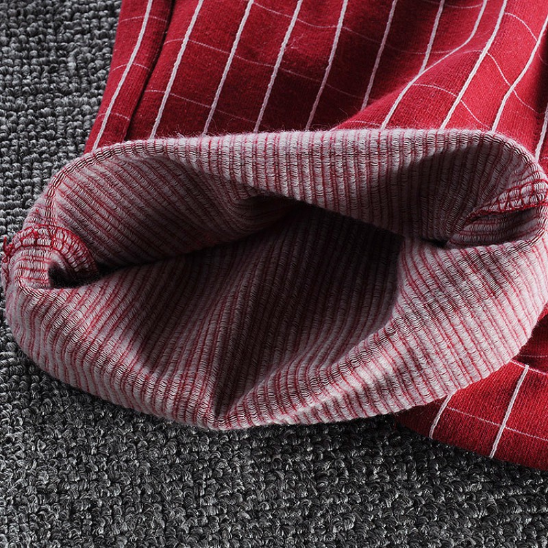 Áo thun ngắn tay thắt nơ + quần ngắn sọc caro cho bé trai